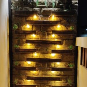 Luminous Cascade Vertical Wall Fountain