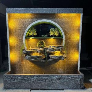Serene Oasis Fiberglass Wall Mounted Fountain