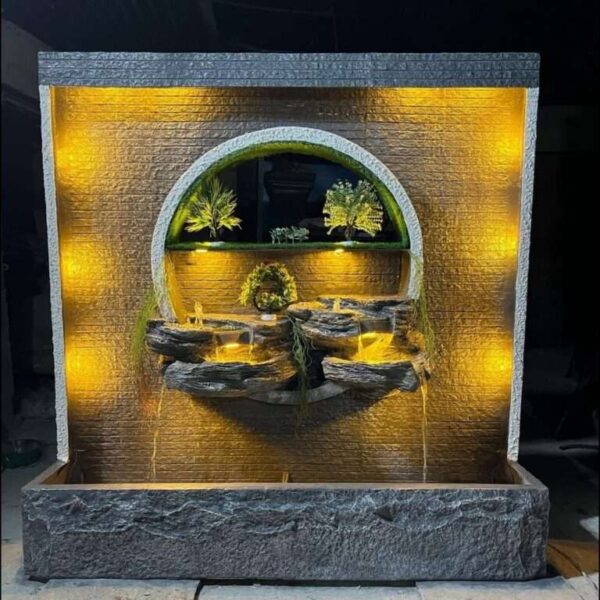 Serene Oasis Fiberglass Wall Mounted Fountain