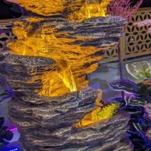 Rustic Cliffside Cascade Fountain